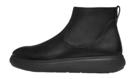 FitFlop Women IQ-Comff Leather Zip Ankle Boots All Black