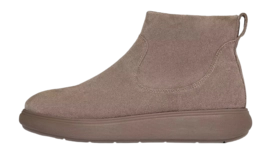 Ankle Boots FitFlop Women IQ-Comff Suede Zip Ankle Boots Taupe