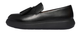 FitFlop Women IQ-Comff Tassel Leather Loafers All Black