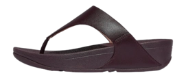 Tongs FitFlop Femme Lulu Leather Toepost Plumberry