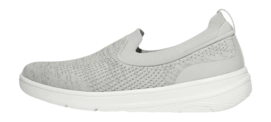 Sneaker FitFlop Super-Q Knit Slip-Ons Damen Arctic Grey / Silver