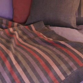 Plaid Libeco Flagstaff Plum Linnen