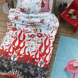 Dekbedovertrek Beddinghouse Kids Flame Red Katoen
