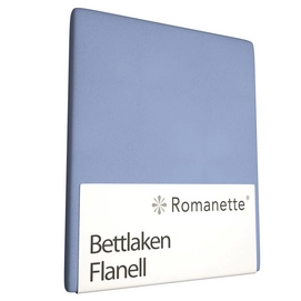 Bettlaken Romanette Hellblau (Flanell)