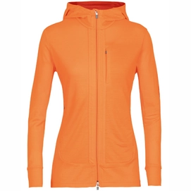 Vest Icebreaker Women Quantum III LS Zip Hoodie Flash Cherry