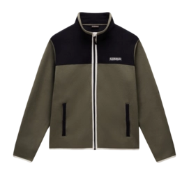 Fleece Napapijri Men T-Dergana Full Zip Tea Leaf