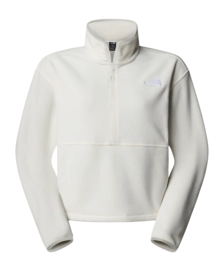 Fleece Vest The North Face Women Glacier 1/2 Zip Short Jacket White Dune