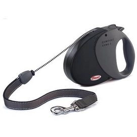 Riem Flexi Comfort Long Zwart