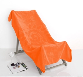 Serviette de Plage Heckett & Lane Flower Orange