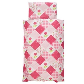 Parure de Lit Jollein Flower Patchwork Rose Coton