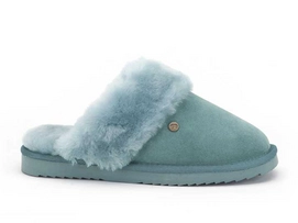 Pantoffel Warmbat Flurry Suede Turquoise Damen