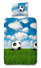 Dekbedovertrek Good Morning Football Multi Flanel