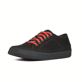 Sneaker FitFlop Super T Veloursleder Marineblau/Rot Damen
