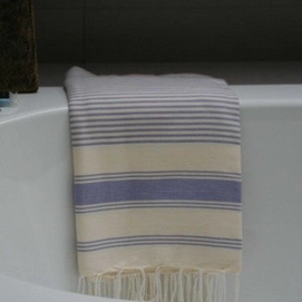 Serviette Hammam 2 Personnes Call it Lavande Rayé