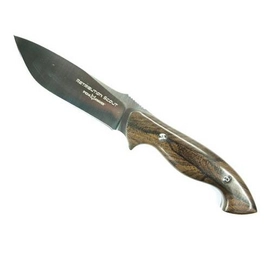 Hunting Knife Fox Knives Hossom Hunter Ziricote + Leather Holster