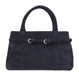 Fred de la Bretoniere Women Mae Handbag Suède Dark Blue