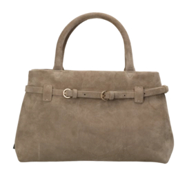 Fred de la Bretoniere Women Mae Handbag Suède Taupe