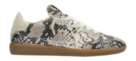 Fred de la Bretoniere Women Pearl Sign Sneaker Snake Black White