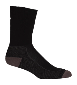 Chaussettes Icebreaker Homme Hike+ Medium Crew Black Mink Monsoon