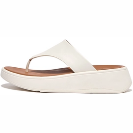 Tongs FitFlop Femmes F-Mode Leather Flatform Toe-Post Cream-Taille 36