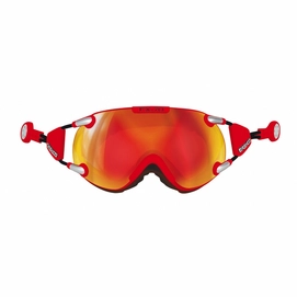 Skibrille Casco FX70 Carbonic Red Orange (Medium)