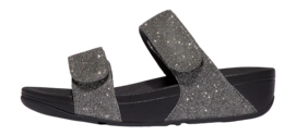 Tongs FitFlop Women Lulu Adjustable Shimmerlux Slides Pewter