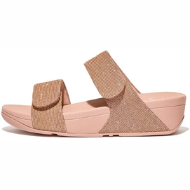 Tongs FitFlop Femme Réglables Lulu Shimmerlux Rose Gold-Taille 36