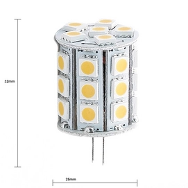 G4(GU4)  LED 12 Volt 3,5 Watt, rond (Vervangt 30W)