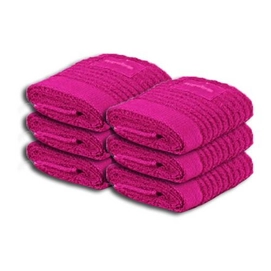 6 Serviettes Invités Playwater Fuchsia