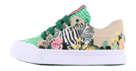 Sneaker Go Banana's Girls Zebra Green Leopardo