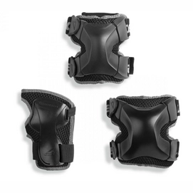 Beschermingsset X-Gear 3 Pack Black (6-Delig)