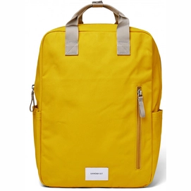 Rucksack Sandqvist Knut Yellow With Grey Webbing