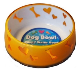 Voer- of Drinkbak All For Paws Puppy Love Geel