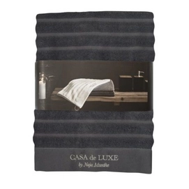 Serviette de Douche Casa de Luxe Gris Foncé (70 x 140 cm)