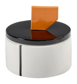 Geurkaars Serax L Black Orange Candela 02 White