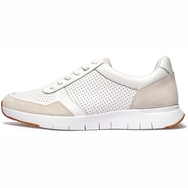 Baskets FitFlop Homme Anatomiflex Mens Leather-Mix Sneakers Urban White-Taille 43