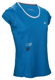 T-shirt de Tennis Babolat Core Flag Club Tee Girl Blue