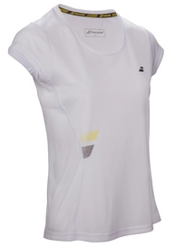 Tennisshirt Babolat Core Flag Club Tee Girl White