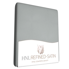 Spannbettlaken Refined Gletscher Grau (Mako-Satin)