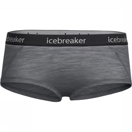 Unterwäsche Icebreaker Sprite Hot Pants Gritstone Heather Schwarz Damen