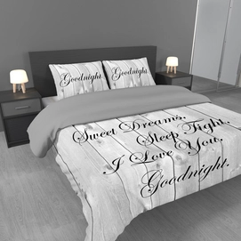 Dekbedovertrek Ambianzz Sweet Dreams Grijs Satijn