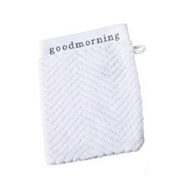 Washandjes Goodmorning Wit Aquanova (set van 6)