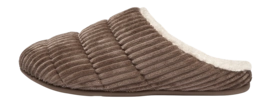 FitFlop Women's Chrissie Fleece-Lined Corduroy Slippers Minky Grey 24