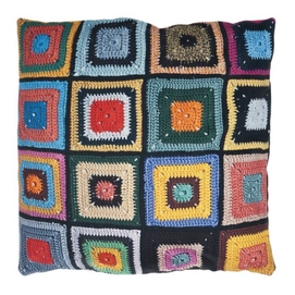 Sierkussenhoes SNURK Granny Black (50x50cm)