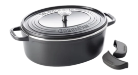 Braadpan Greenpan Featherweights Ovaal Met Keramische Antikleeflaag Met Deksel 31 cm