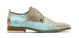Rehab Men Greg Flower Lizard Brown-Light Blue