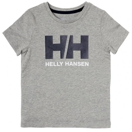 T-Shirt Helly Hansen Logo T-Shirt Grey Melange Kinder