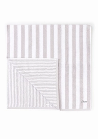 Badehandtuch S Oliver Bath Stripes Grau
