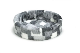 Hondenmand Beeztees Teddy Patch Grijs
