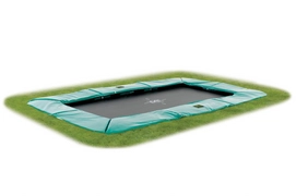 Trampoline EXIT Supreme Ground Level Rechthoek 214 x 366 cm